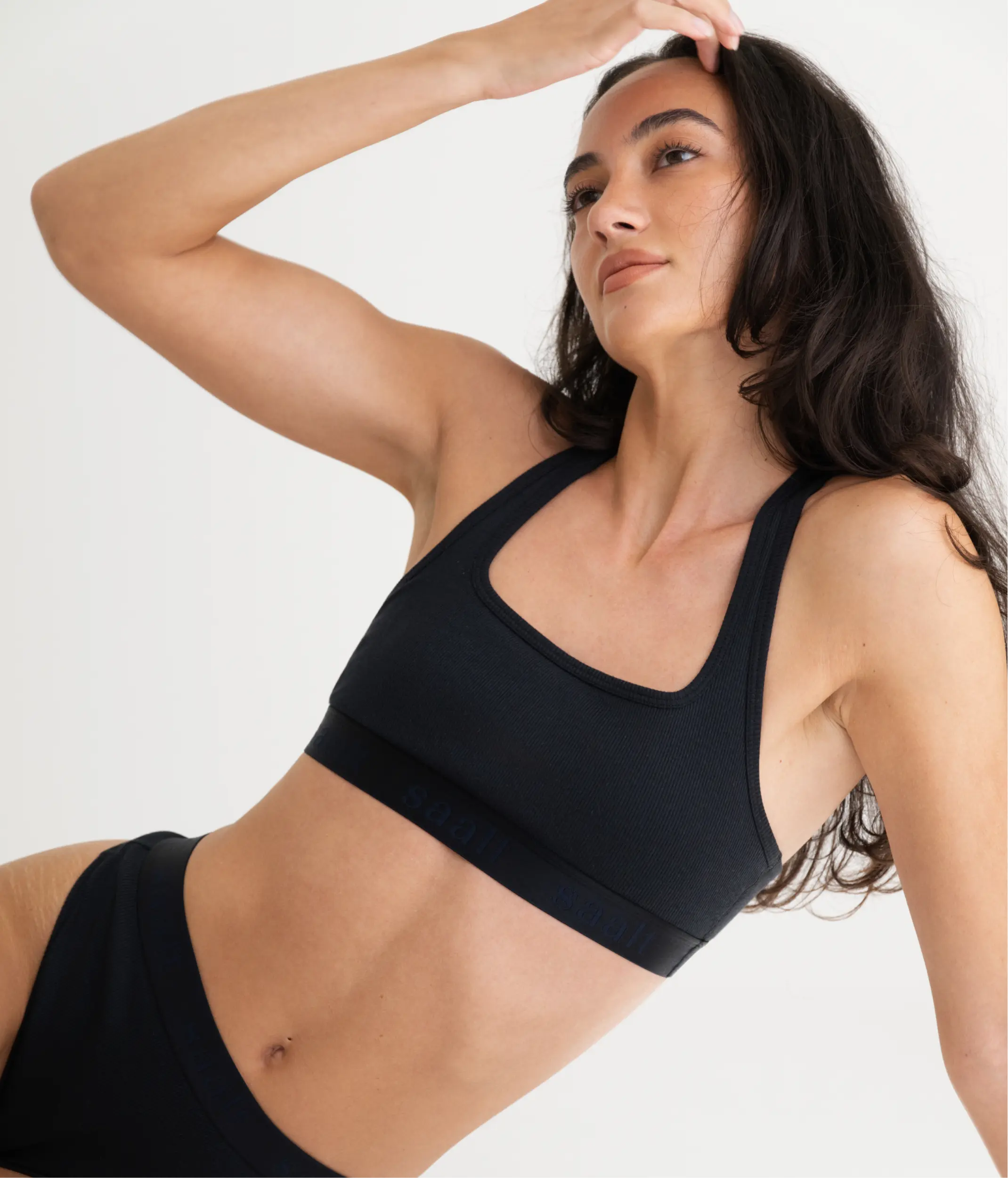 Cotton Rib Square Neck Bralette - Image 6