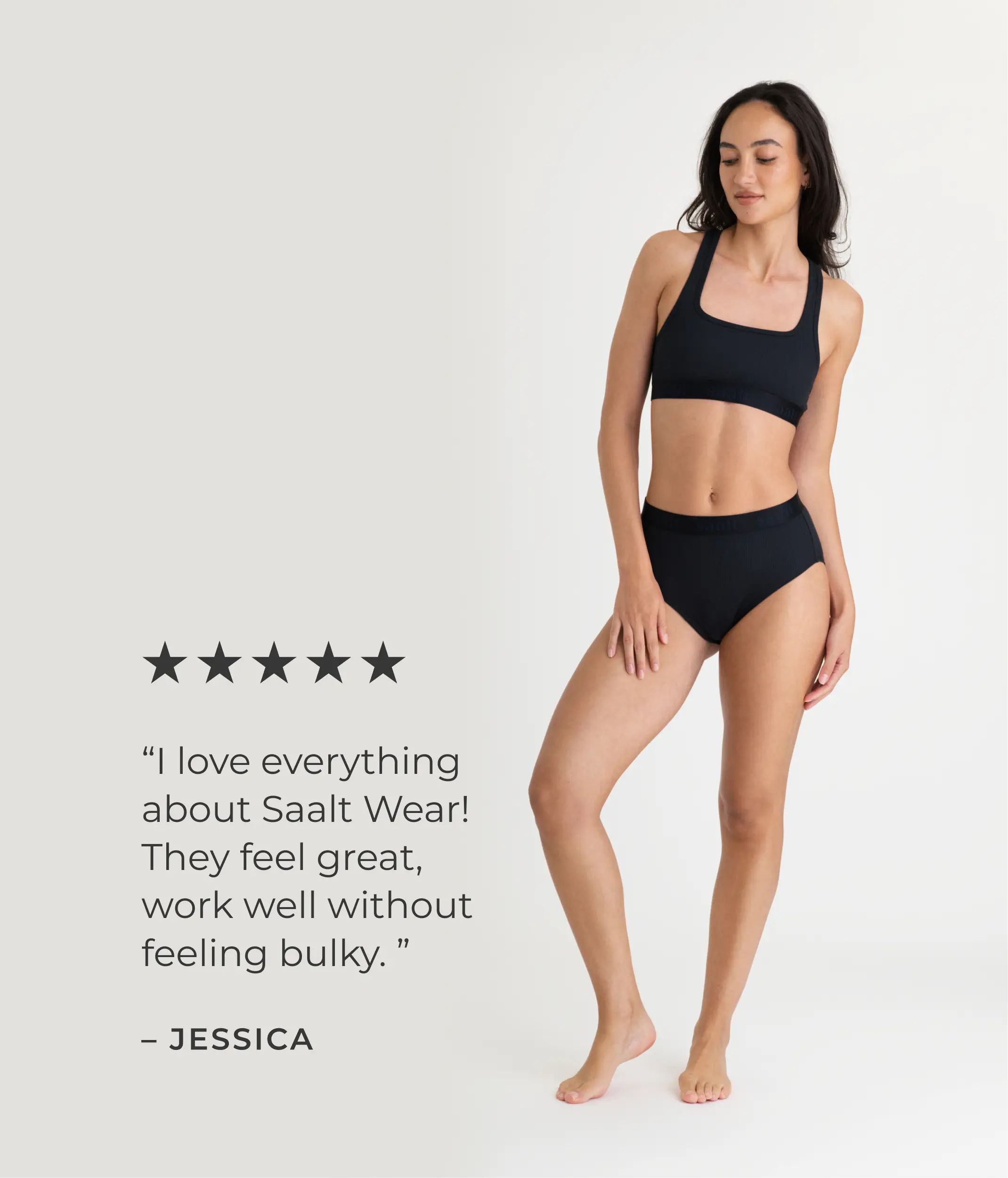 Leakproof Cotton Rib High Rise Brief - Image 3