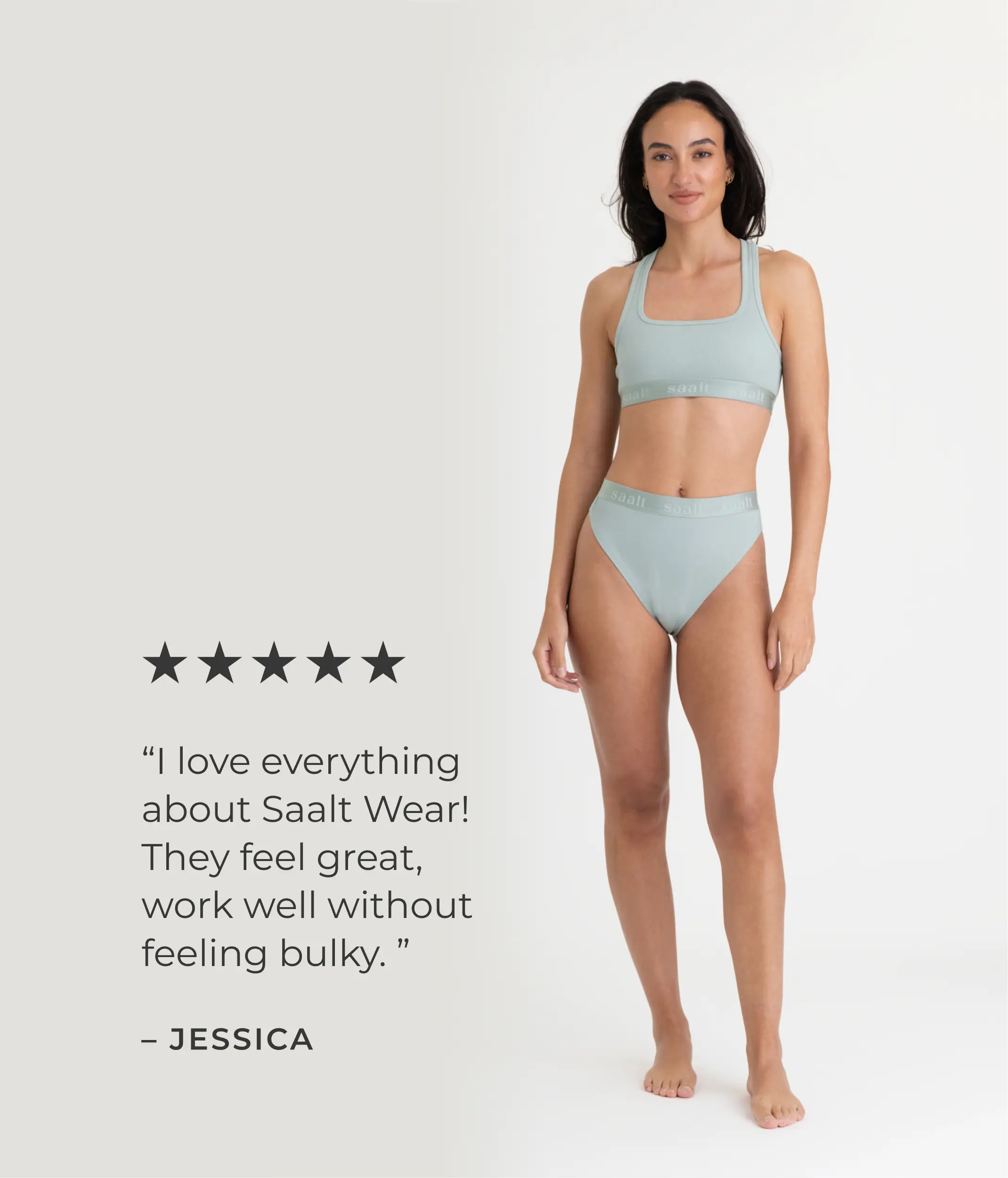 Leakproof Cotton Rib High Rise Thong - Image 8